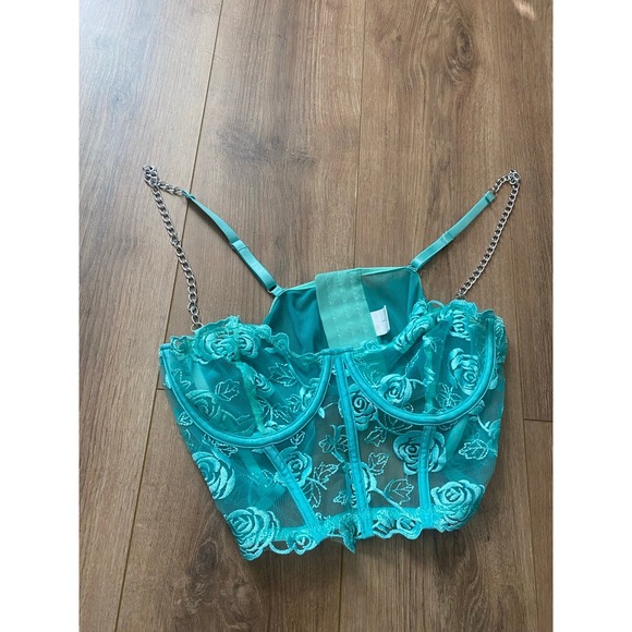 Aquamarine Corset Top Size Large - Picture 1 of 12
